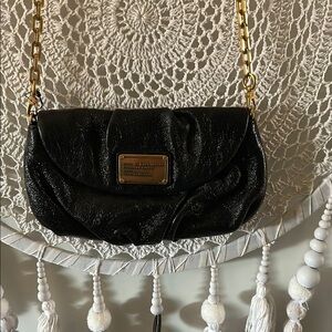 Black Leather Shoulder Bag